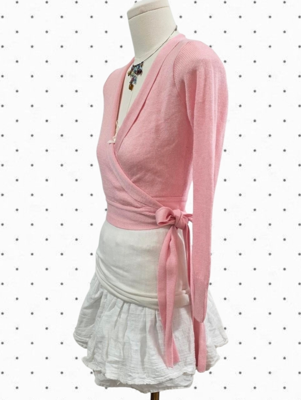 Eurotard pink ballerina wrap top - Picture 2 of 5